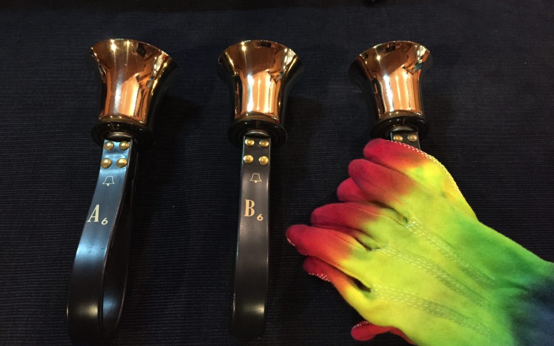 handbells and gloves