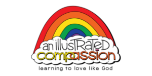 An Illustrated Compassion graphic