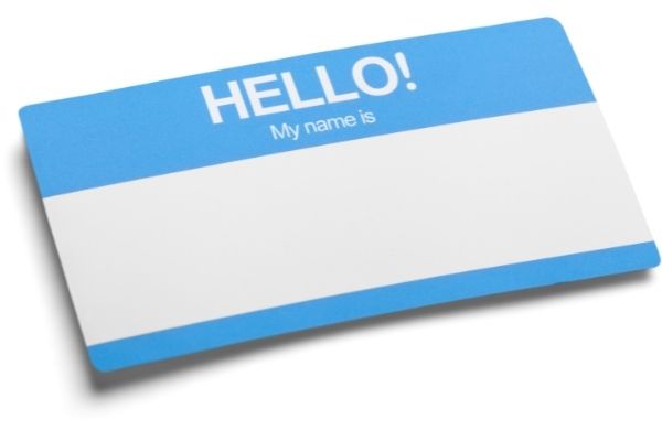 "Hello My Name Is" namebadge