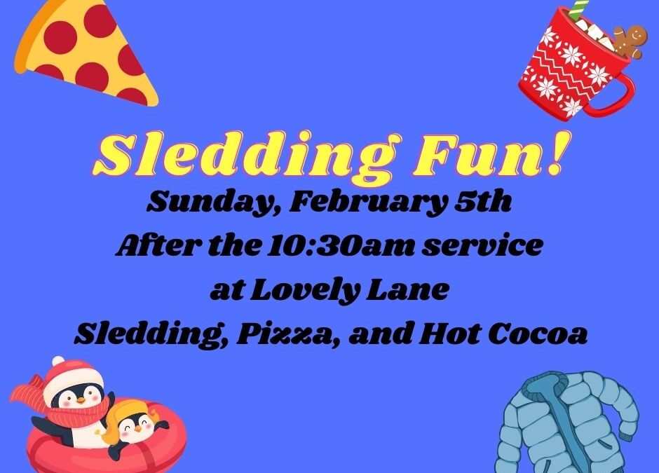 Family Ministries: Sledding and Pizza