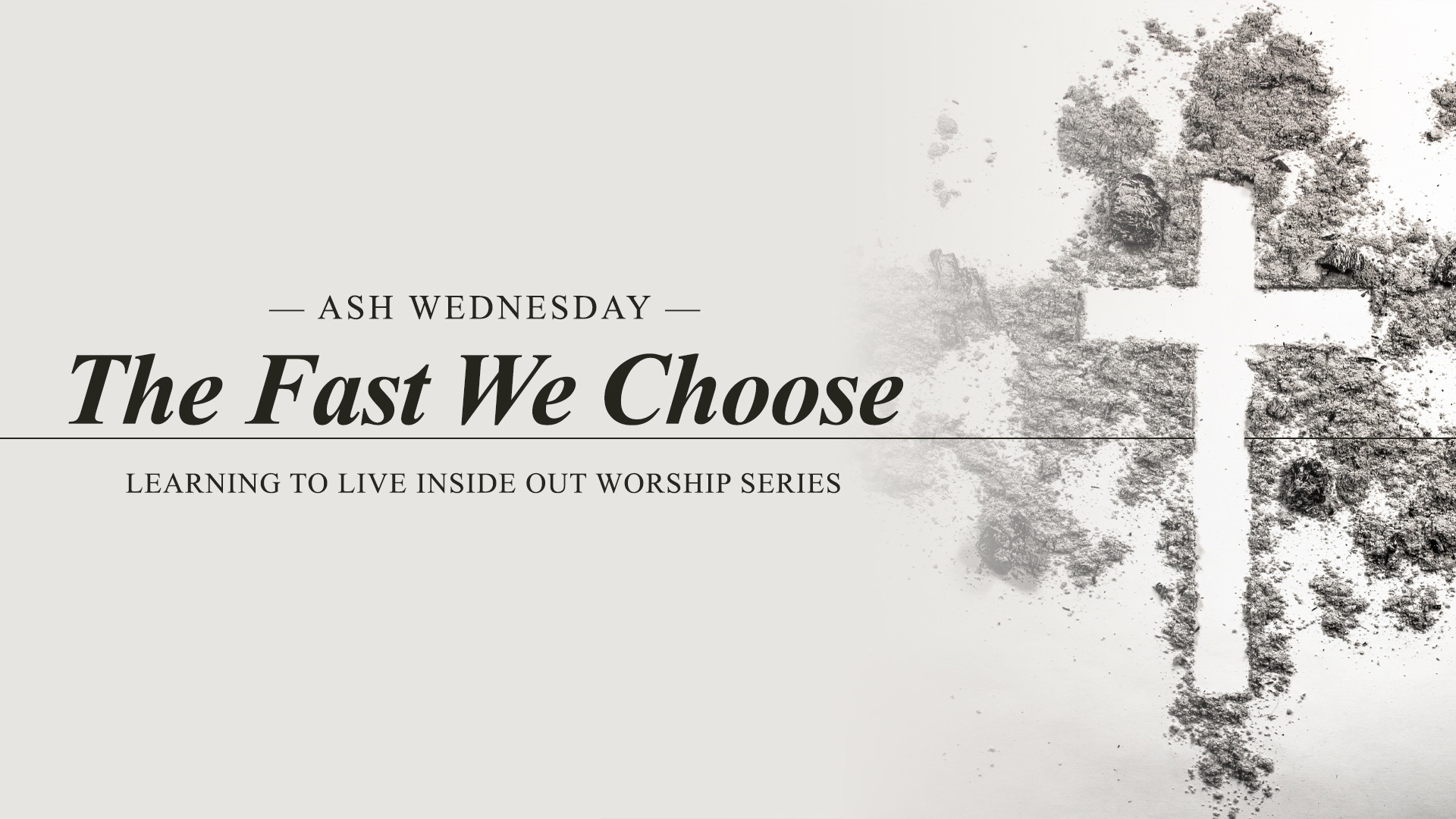 ONLINE ONLY – Ash Wednesday Service