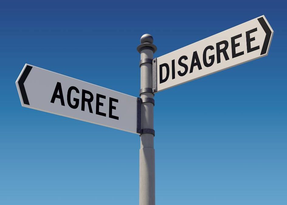 Agree to Disagree – by Pastor Scott