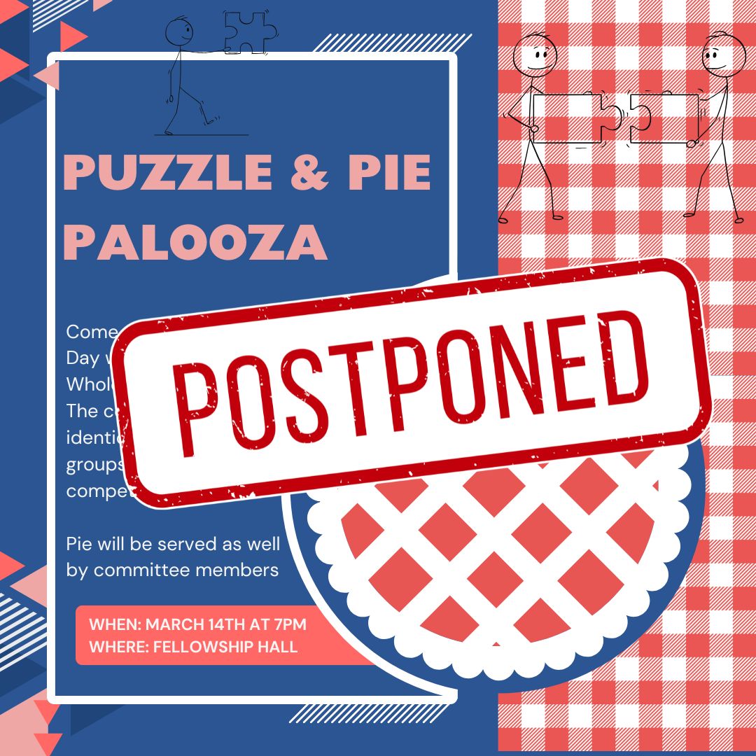 POSTPONED – Puzzle and Pie Palooza
