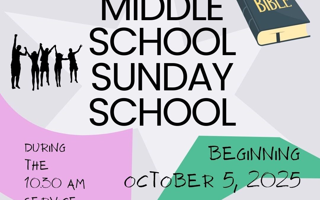 Middle School Sunday School