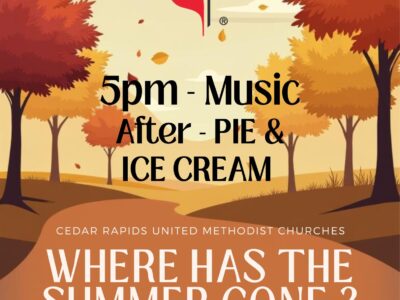 Cedar Rapids United Methodist Churches Where Has the Summer Gone Music Event