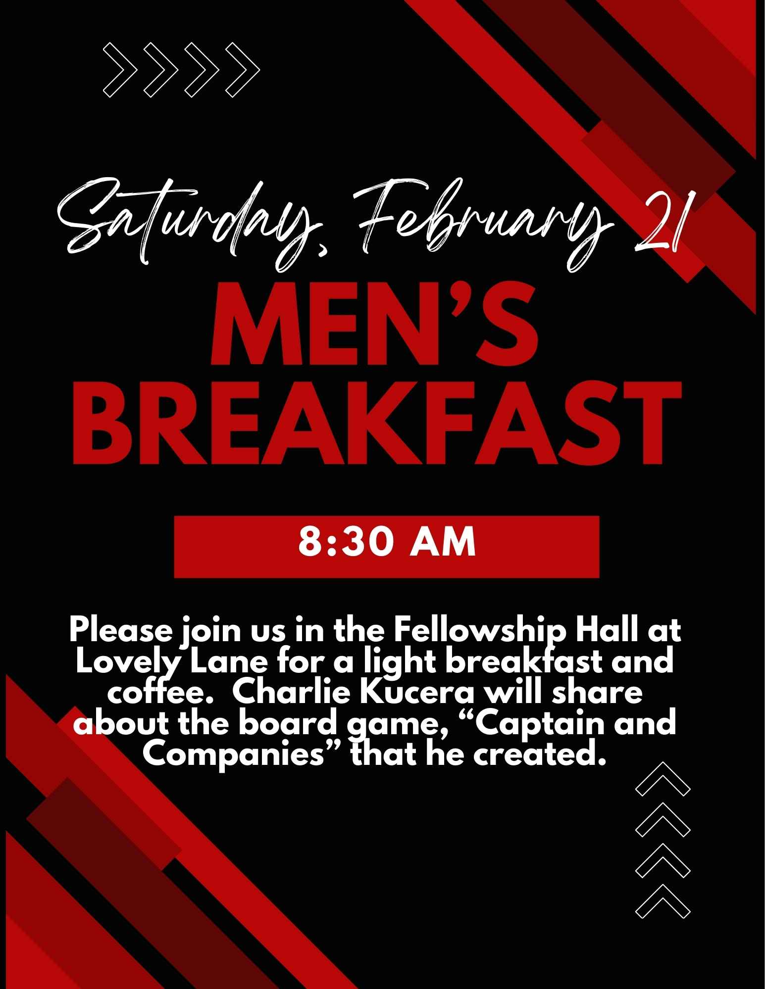 Men’s Breakfast – February